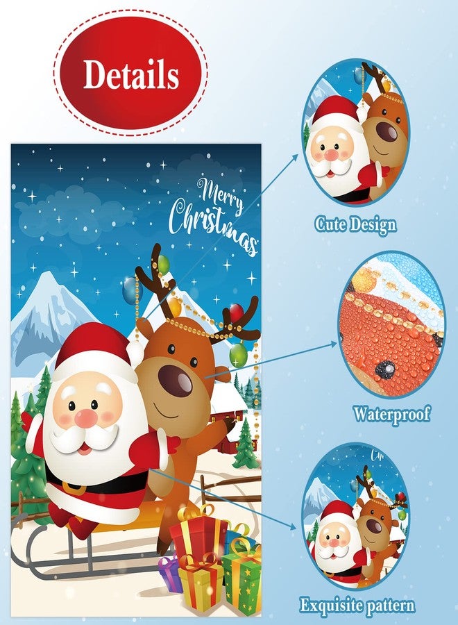 Faccito Christmas Party Games, Pin The Nose on The Reindeer and Pin The Hat on The Santa Christmas Party Decor with Blindfolds and Stickers for Kids Adults Xmas New Year Holiday Families Activities Games - Image 4
